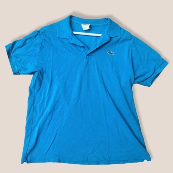 Lacoste Other - LACOSTE Men’s Blue Short Sleeve Polo Size 5 •Large